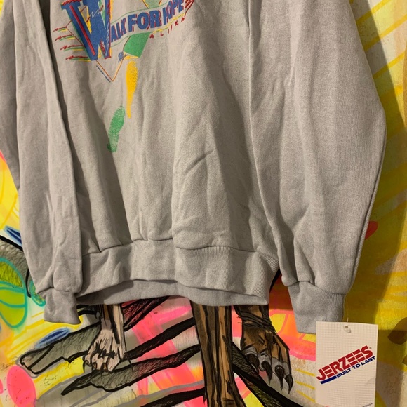 NWT VTG ‘88 Alaskan Walk Of Hope Spellout Crewneck - Picture 7 of 8